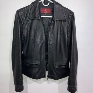 Katiana K Courture Genuine Black Leather Jacket
